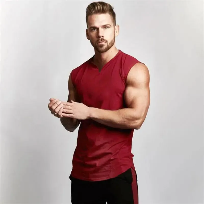 V Neck Fitness Shirt