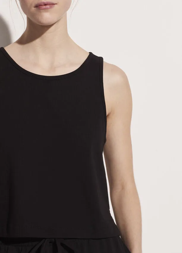 Vince - Cropped Swing Tank in Black