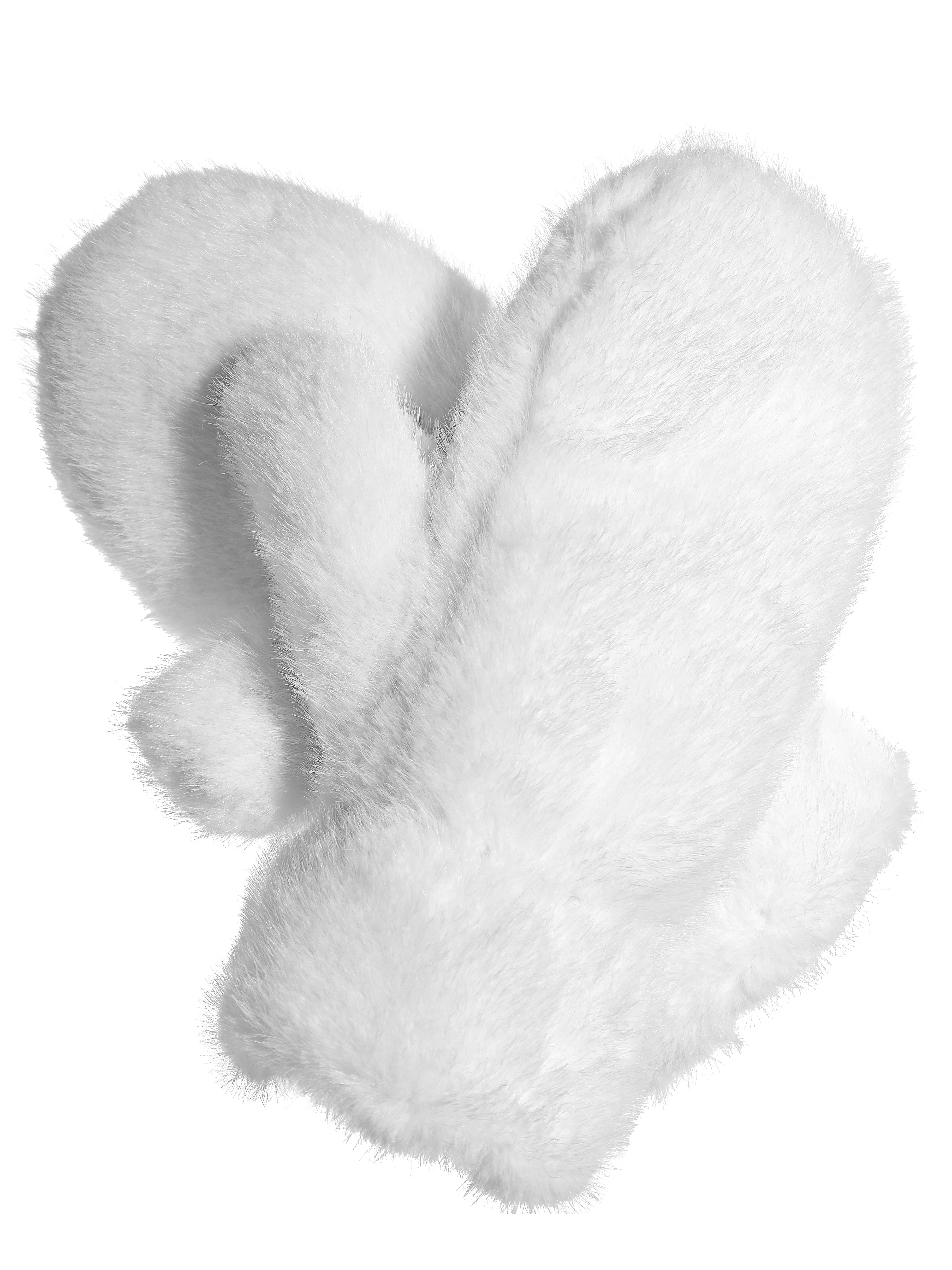 Winter Warmth Bundle: White Hat, Fur Mittens & Knitted Leg Warmers