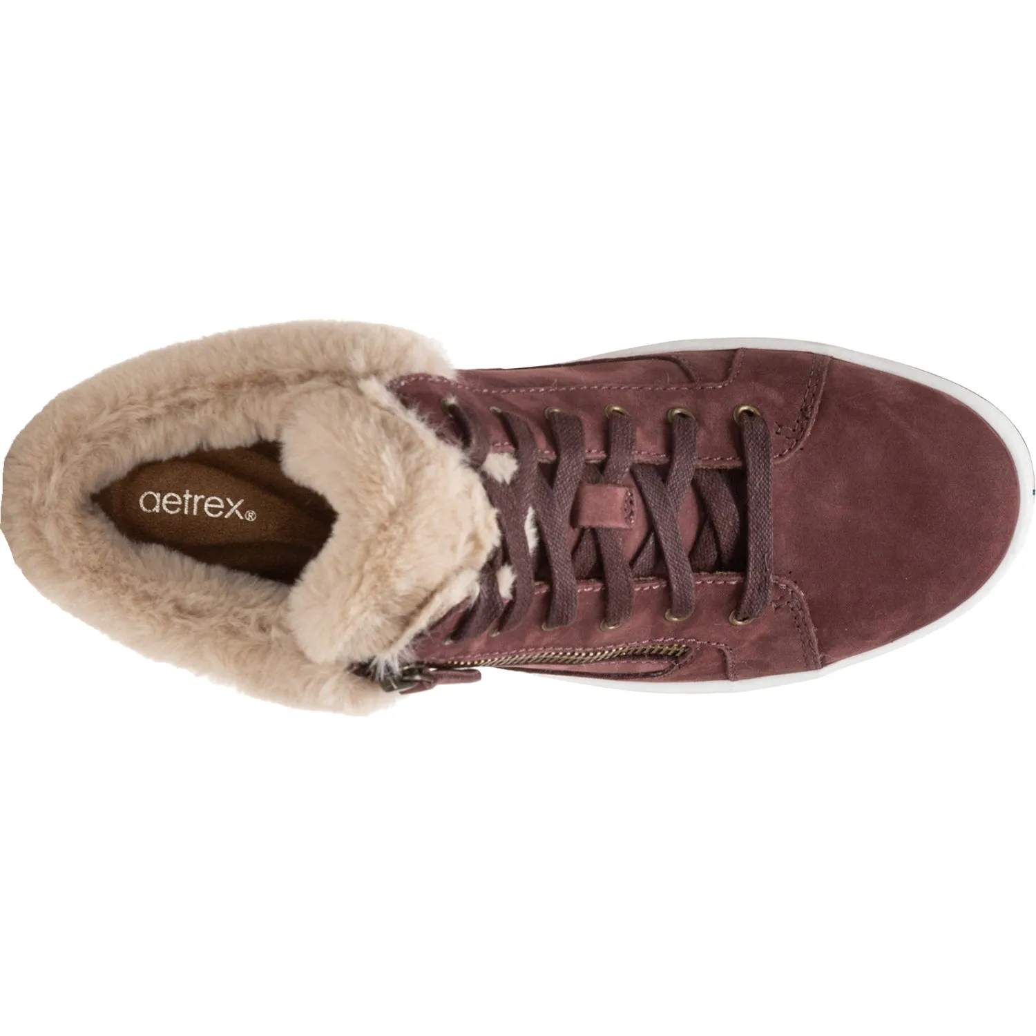 Women's Aetrex Dylan Burgundy Suede