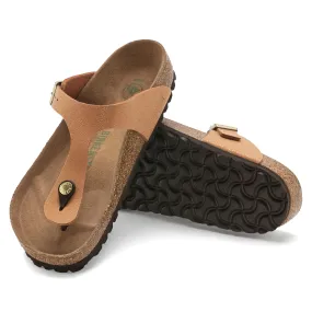 Women's Birkenstock Gizeh Vegan Birkibuc Color: Pecan