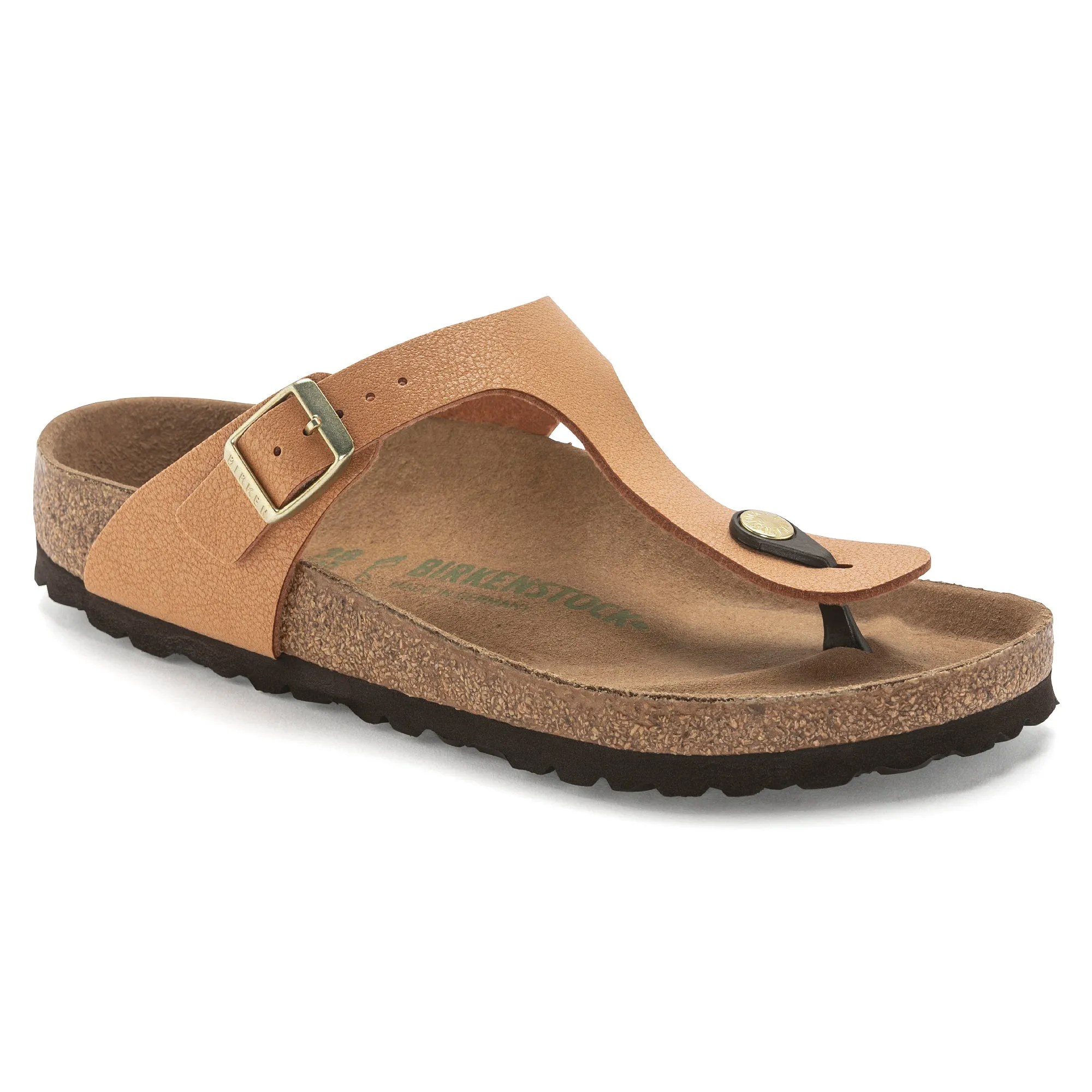 Women's Birkenstock Gizeh Vegan Birkibuc Color: Pecan