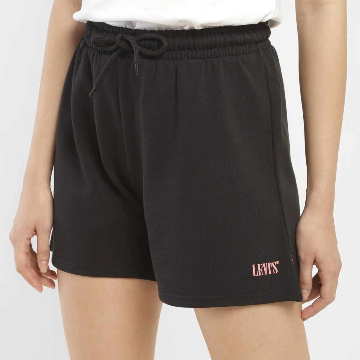 Women's Mid Rise Black Regular Fit Shorts