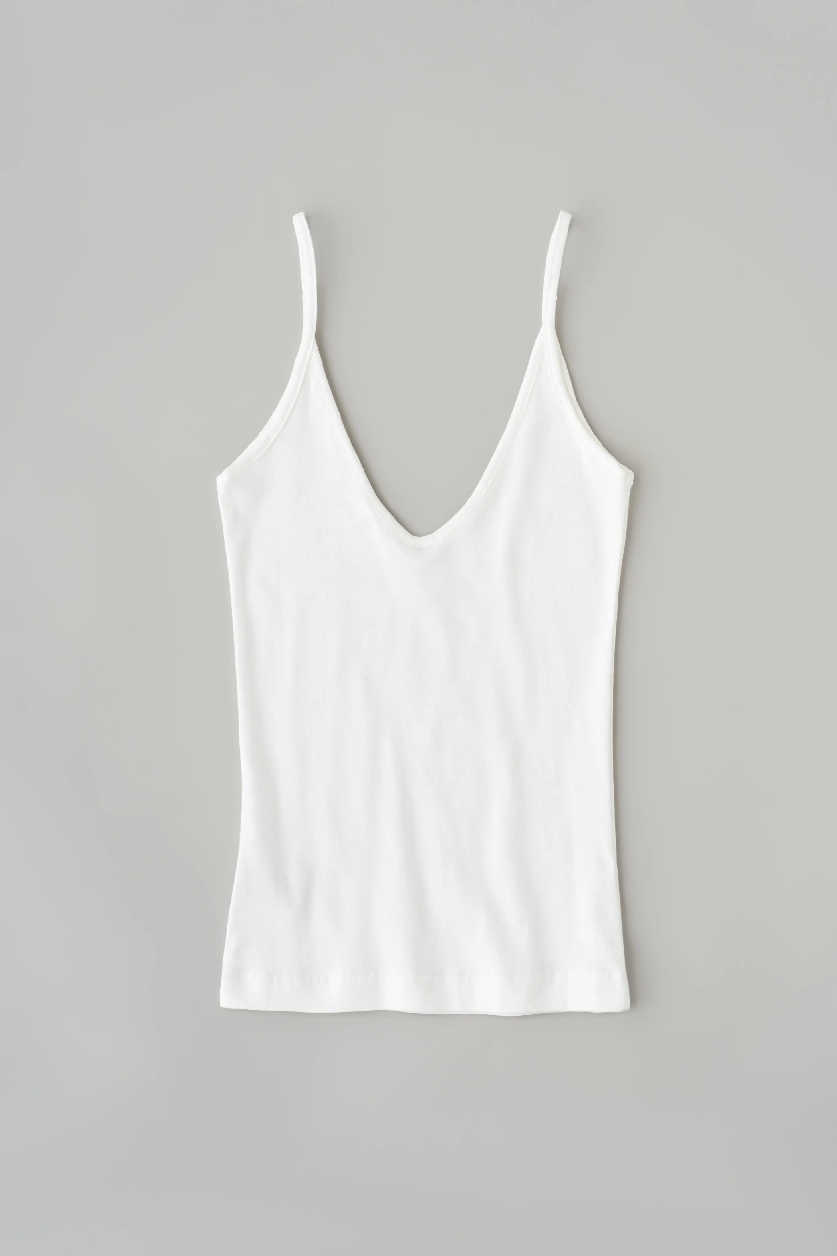 Women's V-neck Tank in White