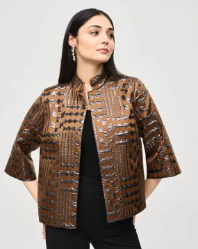 Woven jacquard jacket